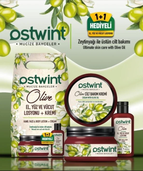 Ostwint Mucize Bahçeler Olive El, Yüz Ve Vücut Kremi (300 Ml) + Losyonu (100 Ml) Set 8683835159895 ürün görseli 1