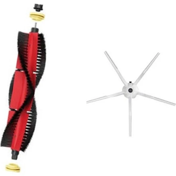 srfn ticaret Roborock S50 Aksesuar Seti: 1 Adet Ana Fırça - 1 Adet Yan Fırça ürün görseli 1