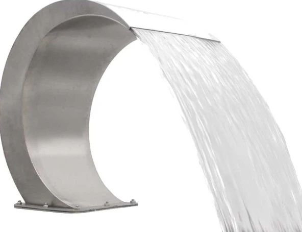 Havuz 17440 şelale 500-600 mm 304 kalite 1,2 mm Kobra Paslanmaz çelik El Yapım ürün görseli 1