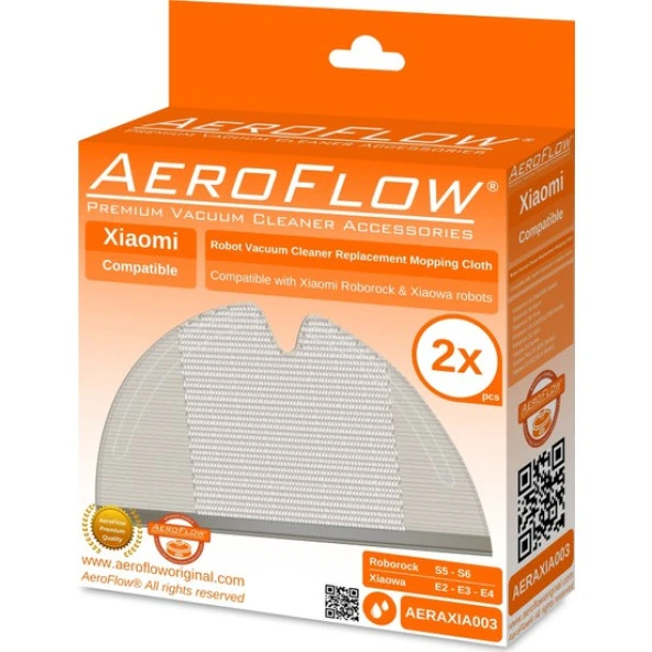 srfn ticaret Aeroflow Orijinal Xiaomi Roborock S6 Mop Fiber Bezi - 2 Adet ürün görseli 1
