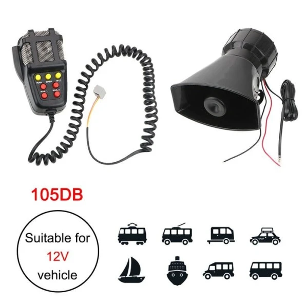 7 Sesli 100W için Siren / Sssr51 - Resim 4