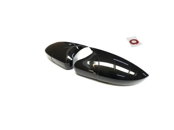 W204 2007-2014 Uyumlu Batman Yarasa Ayna Kapağı Piano Black ürün görseli 1