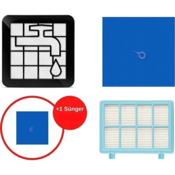 srfn ticaret Philips Uyumlu FC 8010 Filtre Seti ürün görseli 1