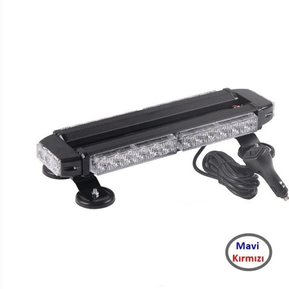 Çakar Lamba Çift Taraflı 30 LED Mavi-Kırmızı ürün görseli 1