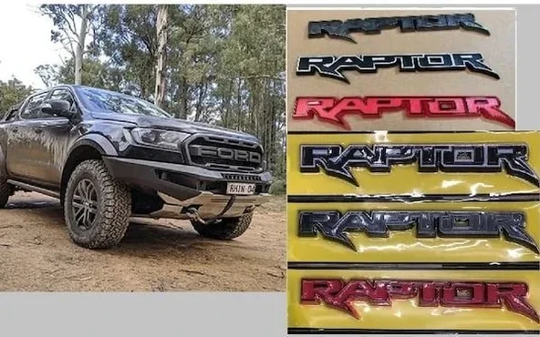 Ford Ranger Uyumlu Raptor Sticker 3D Parça ürün görseli 1