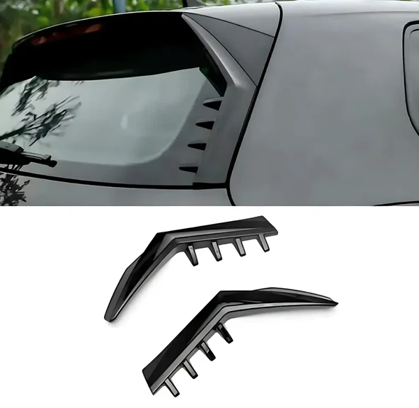 Volkswagen Golf Uyumlu 8 Spoiler Çıtası Life Style İmpression R-Line Paket Uyumlu (Piano Black) Parça ürün görseli 1