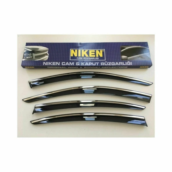 Niken Ford Focus 2005-2012 Model Kromlu Cam Rüzgarlığı 4Lü - Resim 2