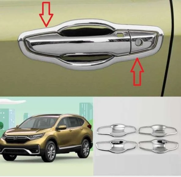Honda Cr-V 2018 Sonrası Dış Kapı Kolu İç Kaplama ABS Krom ürün görseli 1