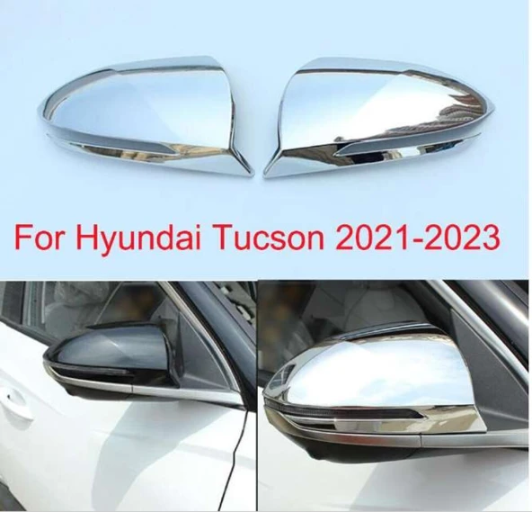 Hyundai Tucson 2021 Sonrası Ayna Kapağı ABS Krom ürün görseli 1