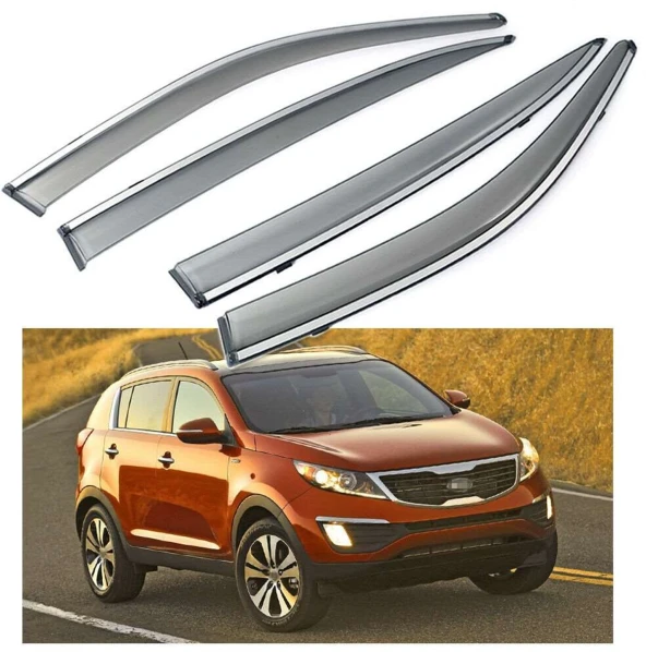 Kia Sportage 2010 2014 Kromlu Cam Rüzgarlığı ürün görseli 1