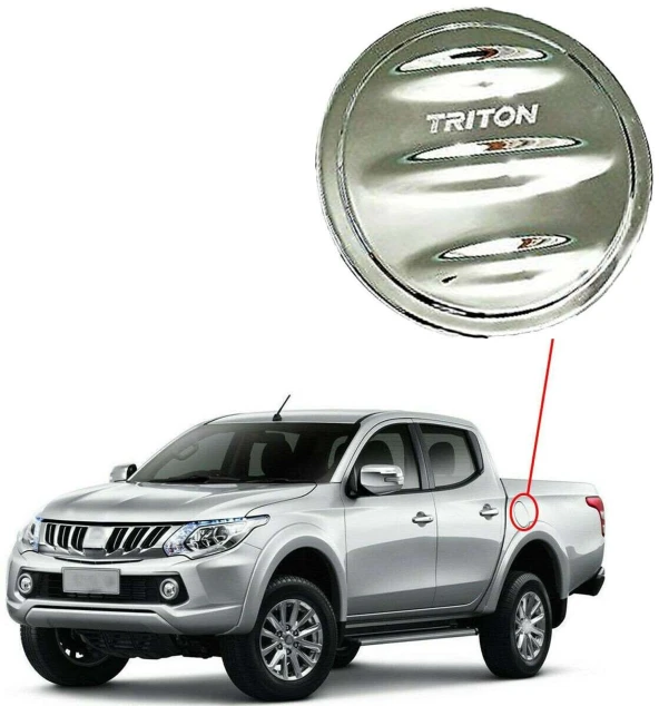 Mitsubishi L200 2015 2018 Depo Kapağı Kaplama Krom ürün görseli 1