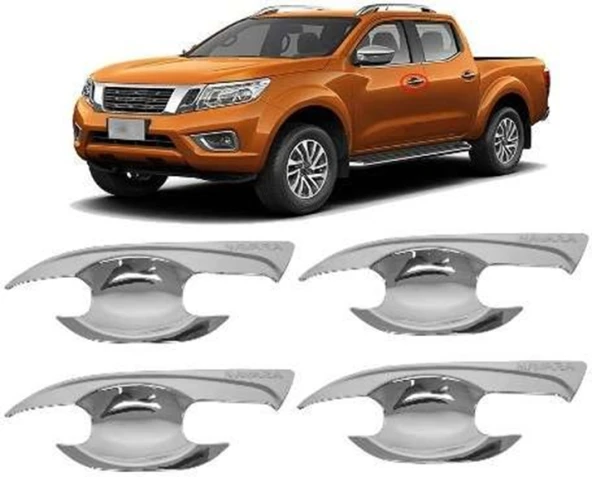 Nissan Navara 2016 Sonrası Dış Kapı Kolu İç Kaplama ABS Krom ürün görseli 1