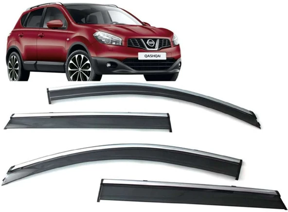 Nissan Qashqai 2006 2013 Kromlu Cam Rüzgarlığı ürün görseli 1
