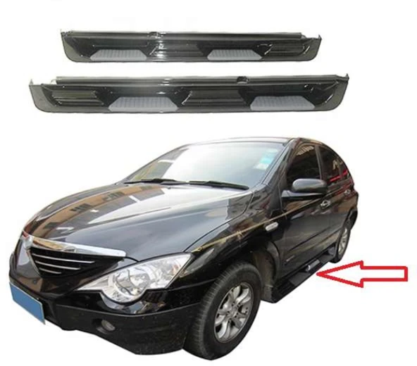 Ssangyong Actyon Uyumlu 2006 Sonrası Yan Basamak Oem Style Siyah Parça ürün görseli 1