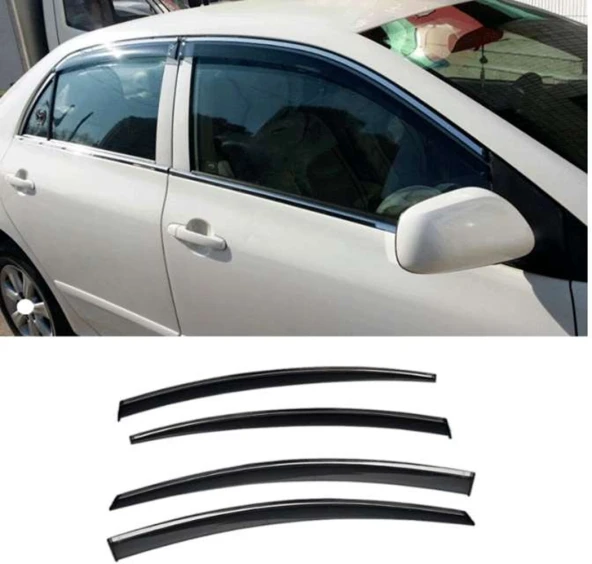 Toyota Corolla 2007 2012 Kromlu Cam Rüzgarlığı ürün görseli 1