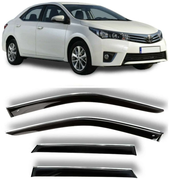 Toyota Corolla 2013 2018 Kromlu Cam Rüzgarlığı ürün görseli 1