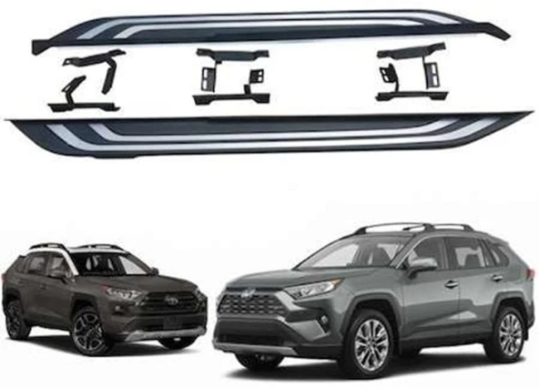 Toyota Rav Uyumlu 4 2019 Sonrası Yan Basamak Square Style Parça ürün görseli 1