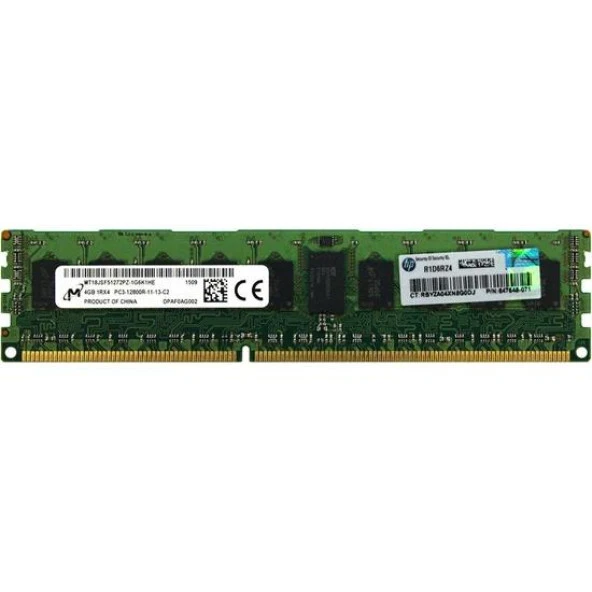 HP  647895R-B21 4GB 1600 MHZ DDR3 ECC SERVER RAM ürün görseli 1