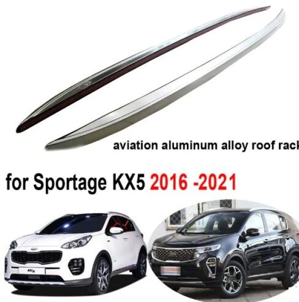 Kia Sportage Tavan Çıtası 2015-2021 Arası Silver Gümüş Gri ürün görseli 1
