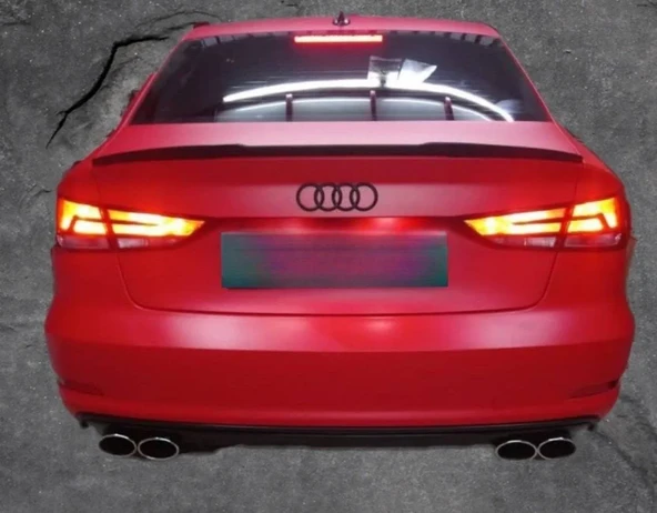 Audi A3 Uyumlu Sedan Spoiler Anatomik Boyalı ürün görseli 1