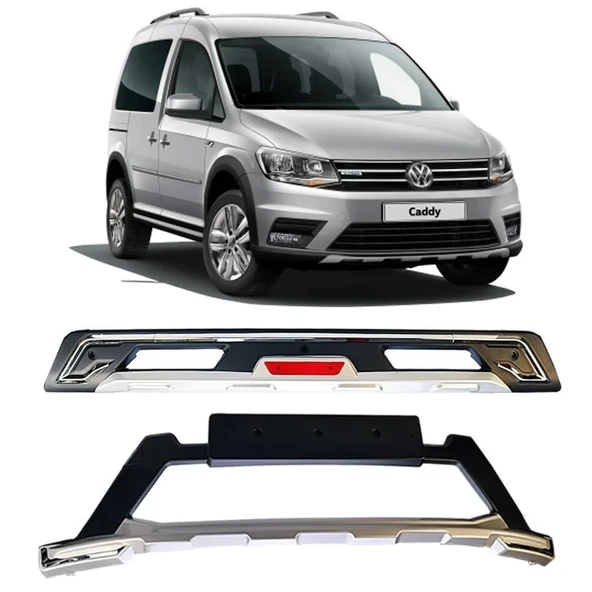 Volkswagen Caddy Uyumlu Ön Arka Tampon Koruma Difüzör ürün görseli 1