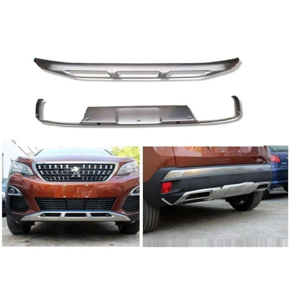 Peugeot 3008 Ön Arka Tampon Koruyucu Difüzör 2016-2019 ürün görseli 1
