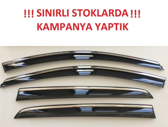 Niken Hyundai Tucson 2010-2015 Arası Kromlu Cam Rüzgarlığı 4Lü ürün görseli 1
