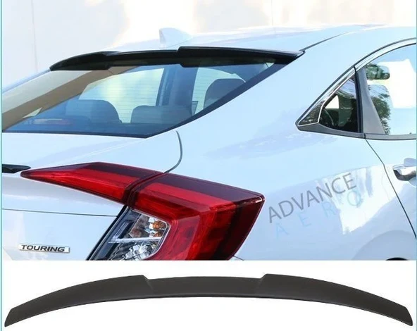 Honda Civic Uyumlu Fc5 Cam Üstü Spoiler Beyaz Boyalı ürün görseli 1