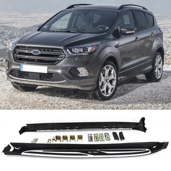 Ford Kuga Uyumlu 2013-2018 Yan Koruma Basamak Side Step Square Style ürün görseli 1