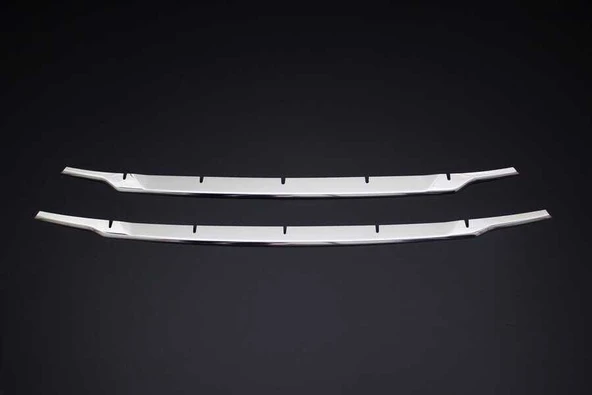 Ford Courier Uyumlu Krom Ön Tampon Çıtası 2 Parça 2014-2017 Arası ürün görseli 1