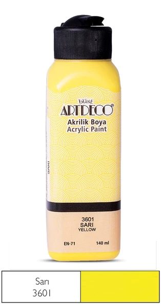 Artdeco Akrilik Boya 140 ml Sarı ürün görseli 1