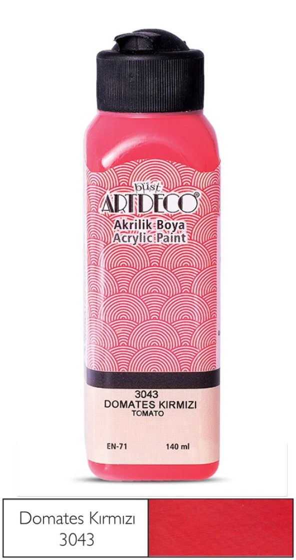 Artdeco Akrilik Boya 140 ml Domates Kırmızı ürün görseli 1