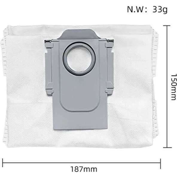 Srfn Ticaret Roborock S8 Plus Uyumlu Toz Torbası - 3 Adet ürün görseli 1