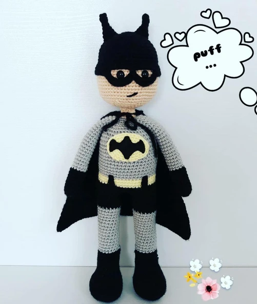Batman Amigurumi Organik Oyuncak ürün görseli 1