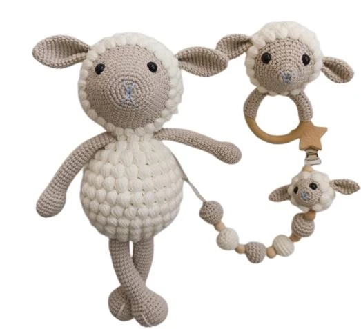 Kuzucuk Yeni Doğan Seti Amigurumi Organik Oyuncak ürün görseli 1