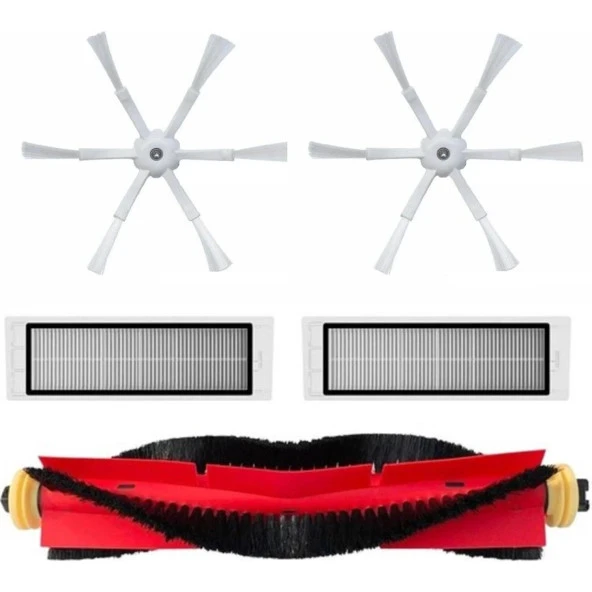 Srfn Ticaret Xiaomi Roborock S50 S51 S55 Yeni Nesil 6 Kollu Yan Fırça Seti - 5 Parça ürün görseli 1