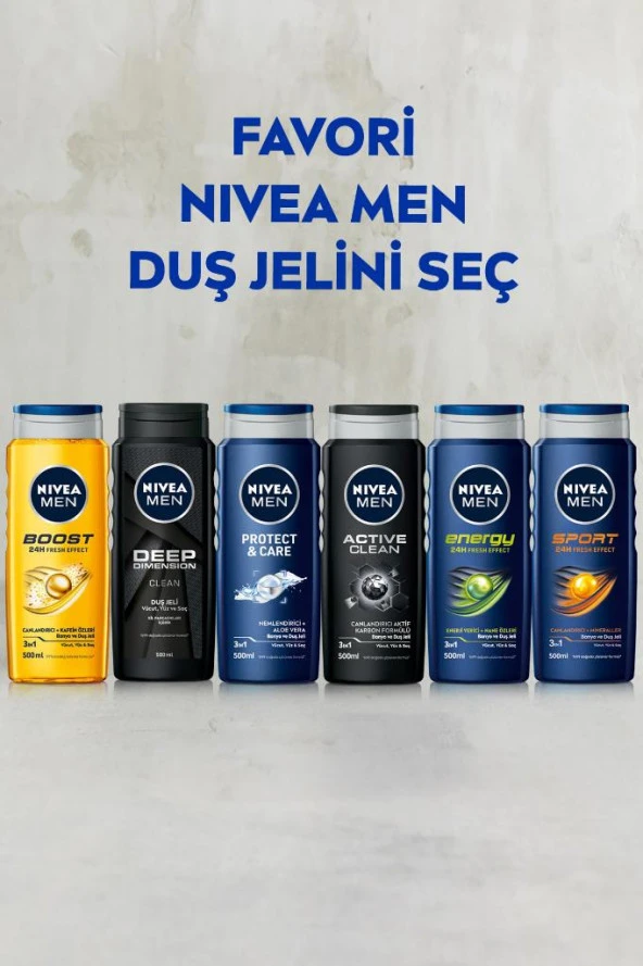 Nivea Bath Care duş Jeli Erkek 500 ml - Resim 8