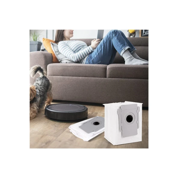 srfn ticaret Irobot Uyumlu Roomba I5 Süpürge Toz Torbası - 5 Adet ürün görseli 1