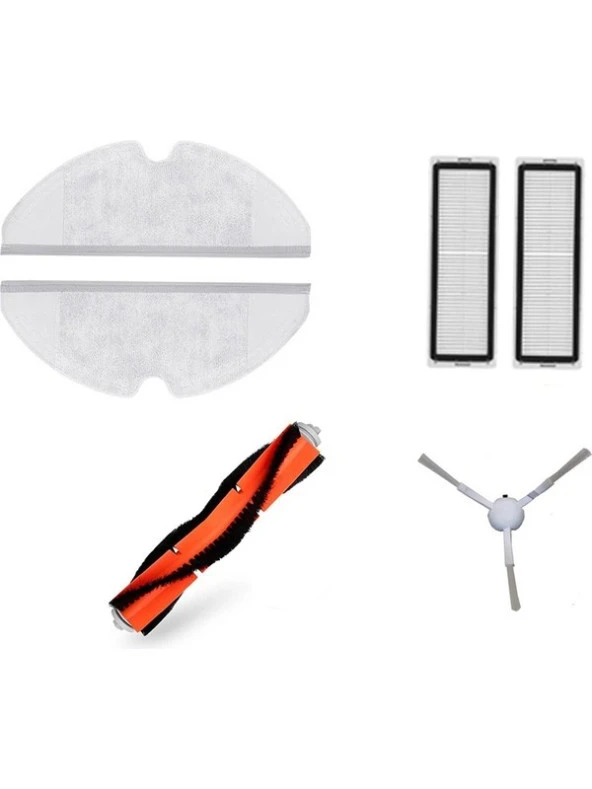 Dijitaldepodan Xiaomi Mijia 1c Vacuum Mop Set 2 Adet Fiber Mop Bezi 2 Adet Hepa Filtre 1 Adet Yan Fırça 1 Adet Ana Fırça ürün görseli 1
