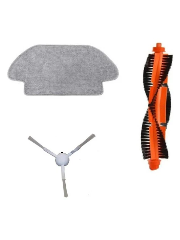 Dijitaldepodan Xiaomi Mi Robot Vacuum Mop Pro Set 1 Adet Fiber Mop Bezi 1 Adet Ana Fırça 1 Adet Yan Fırça ürün görseli 1