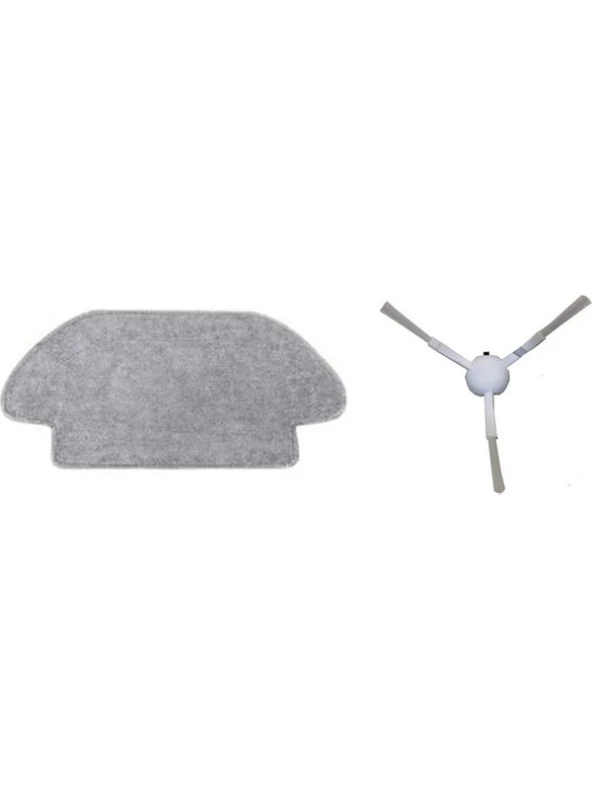 Dijitaldepodan Xiaomi Mi Robot Vacuum Mop Pro Set 1 Adet Fiber Mop Bezi 1 Adet Yan Fırça ürün görseli 1