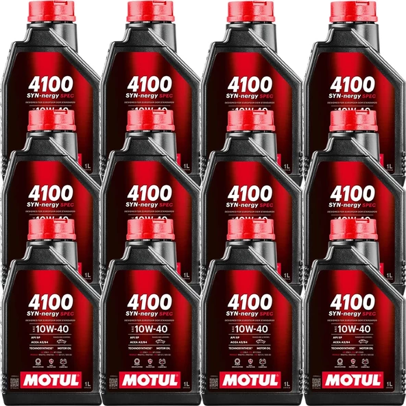 Motul 4100 SYN-nergy Spec 10W40 1 Lt Motor Yağı (12 Adet) ürün görseli 1
