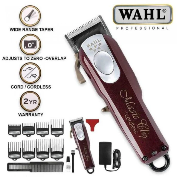 Wahl Magic Clip Profesyonel Şarjlı Saç Kesme Tıraş Makinesi 08148 ürün görseli 1