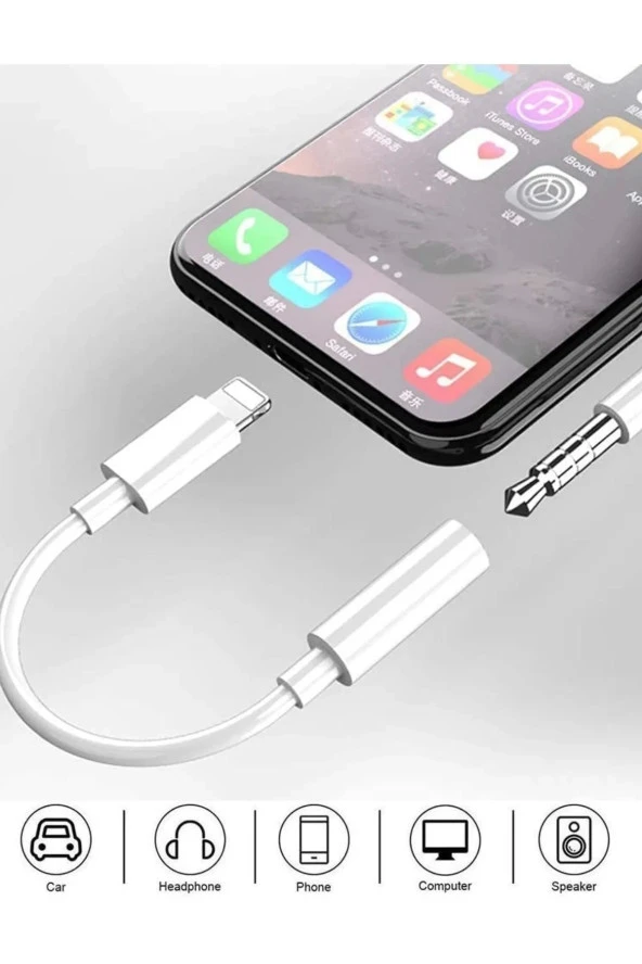 Iphone 13 12 11 X 8 7 Plus Ipad Uyumlu Lightning Uyumlu Kulaklık Çevirici Aux Dönüştürücü ürün görseli 1
