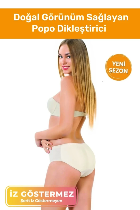 Premium Doğal Görünüm Sağlayan Popo Dikleştirici Dolgunlaştırıcı Şekillendirici Korseli Kadın Külot ürün görseli 1
