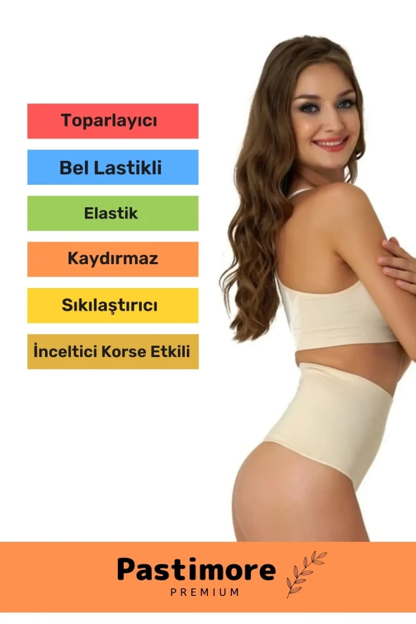 Ultra Inceltici Yüksek Bel Silikon Dikişsiz Sıkılaştırıcı Karın Toparlayıcı Slip-string Kadın Korse ürün görseli 1