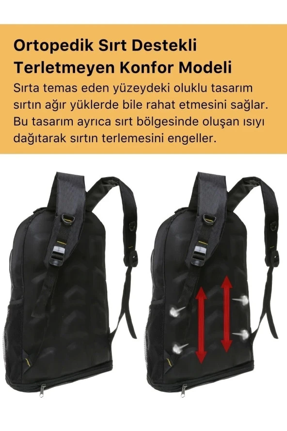 Ortopedik Konfor Modeli Büyük Boy Çok Gözlü Seyahat Spor Dağcı Kamp Bölmeli Outdoor Sırt Çantası ürün görseli 1