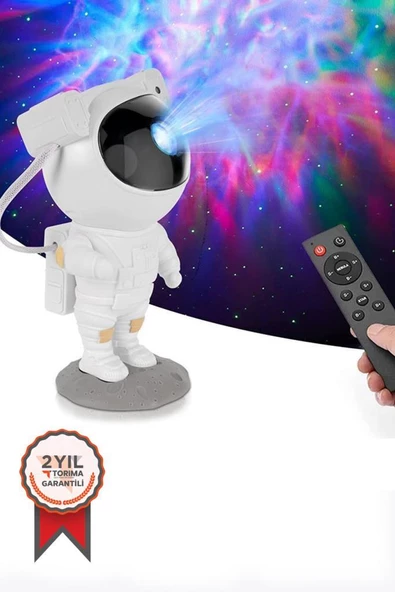 LW-6 Astronot LED Galaxy Projektör Uzaktan Kumandalı ve Zamanlayıcılı ürün görseli 1