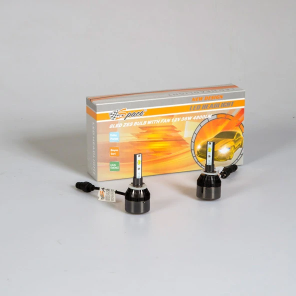 Space Led Far Ampulü Çift Renk Sarı/Beyaz H27-36W-4800LM-12V / LAAM493-1 ürün görseli 1