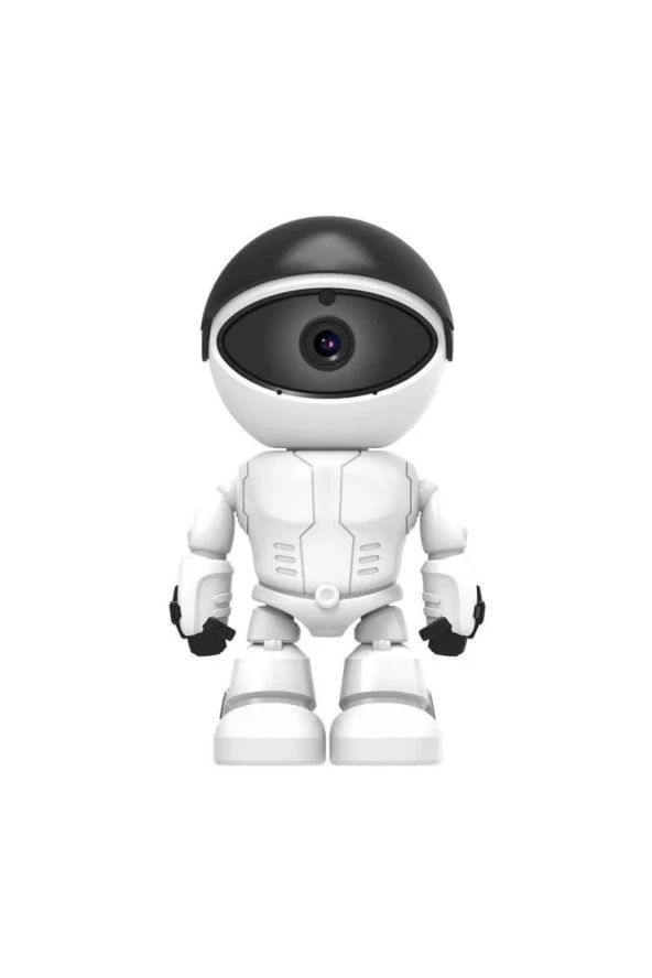 Robot Görünümlü Bebek Bakıcı Wifi Ip Güvenlik Kamerası Kablosuz Gece Görüşlü ürün görseli 1